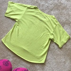 Disney Tops - M I C K E Y Mickey Lime Green Cropped Tee Disney Tops - M I C K E Y Mickey Lime Green Cropped Tee